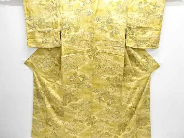 JAPANESE KIMONO / KOMON / FLORAL PLANTS